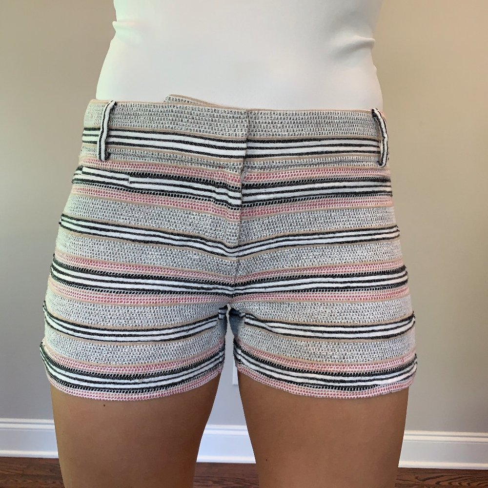 LOFT Striped Shorts w/ Pockets
